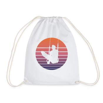 Ringeturnen Ringsport Retro Vintage Geschenk - Turnbeutel - Weiß - Vorne