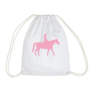 L’équitation cheval amoureux des chevaux - Sac de sport léger - blanc - Devant