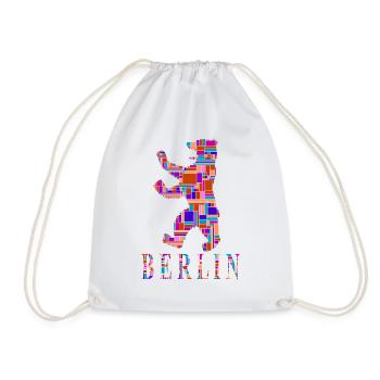Berlin T-Shirt - Berlin Bär Shirt - I Love - Sac de sport léger - blanc - Devant