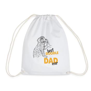 Doodle Papa Best Doodle Dad Ever - Sac de sport léger - blanc - Devant