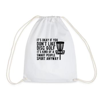 Golf is a kind of sport for smart people - Drawstring Bag - white - Front