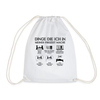 Woodturning Woodworking Woodturner Wood - Drawstring Bag - white - Front