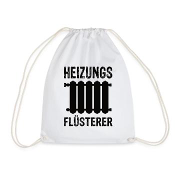 Heizung Flusterer - Turnbeutel - Weiß - Vorne