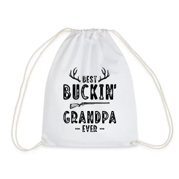 Bester Buckin' Opa aller Zeiten - Turnbeutel - Weiß - Vorne