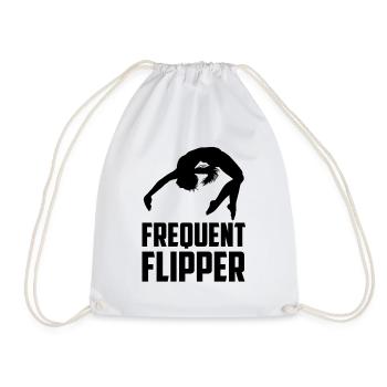 Flipper fréquent acrobates Acrobates Gymnastique - Sac de sport léger - blanc - Devant