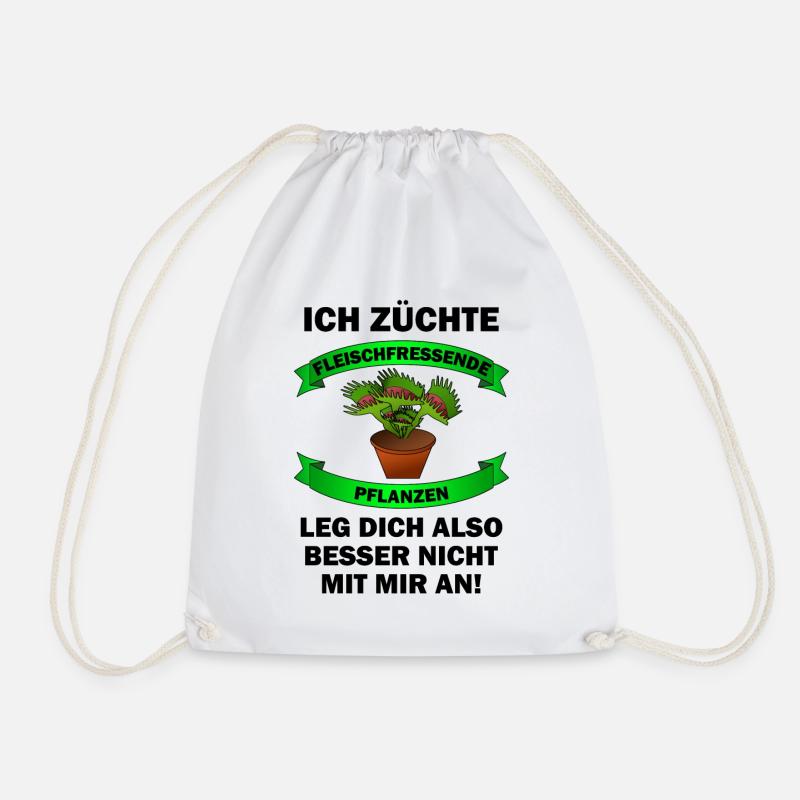 Ich züchte Fleischfressende Pflanzen - Turnbeutel - Weiß