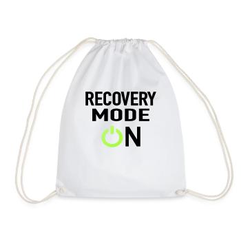 Recovery Mode On - Drawstring Bag - white - Front