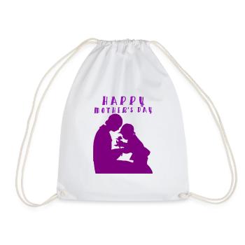 Mother's Day, Mother's Day, Mother's Day, Mother's - Drawstring Bag - white - Front