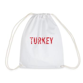Turkey - Drawstring Bag - white - Front