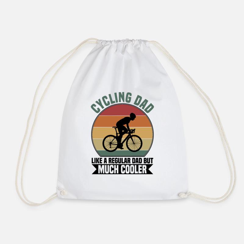 Cycling dad - Turnbeutel - Weiß