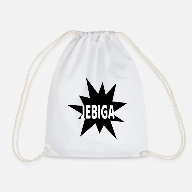 Jebiga kaboom - Drawstring Bag - white