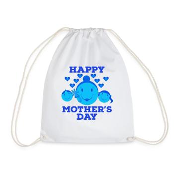 Mother's Day, Mother's Day, Mother's Day, Mother's - Drawstring Bag - white - Front