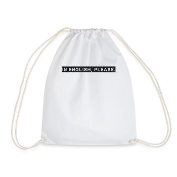 Teacher - In English please - Drawstring Bag - white - Front
