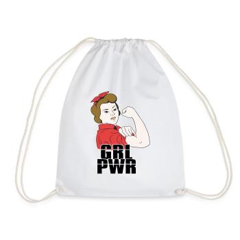 Féministe Féminisme émancipation cadeau - Sac de sport léger - blanc - Devant