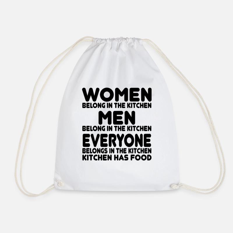 Feministin Feminismus Emanzipation Geschenk - Turnbeutel - Weiß