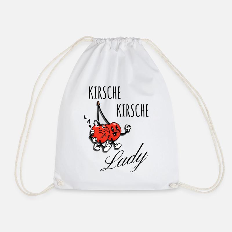 Kirsche Kirsche Lady - Turnbeutel - Weiß