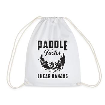 Canoë bateau bateau bateau cadeau de canoë-kayak - Sac de sport léger - blanc - Devant