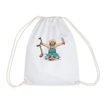 Drôle de sonde accessoires Détecteur de métaux - Sac de sport léger - blanc - Devant