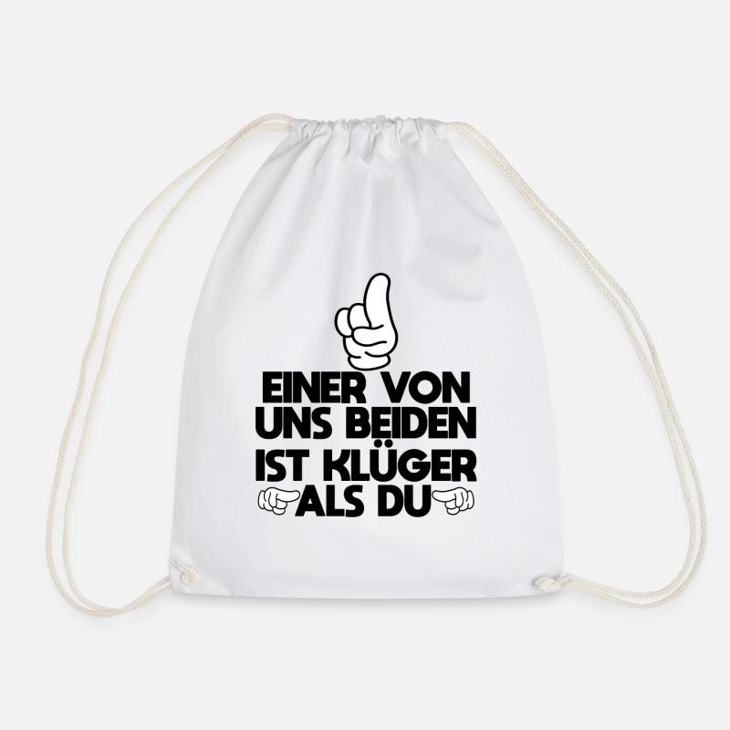 Lustige Sprüche Beleidigungen Sarkasmus - Turnbeutel - Weiß