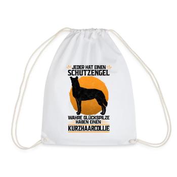Kurzhaarcollie mein Schutzengel Collie Besitzer - Turnbeutel - Weiß - Vorne