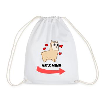 He is Mine - Partnerlook 1 - Sac de sport léger - blanc - Devant