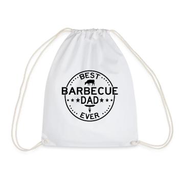 Grillmeister Papa Geschenk - Turnbeutel - Weiß - Vorne