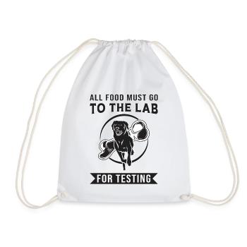 Labrador Hund Hundehalter Tier Spruch Geschenkidee - Turnbeutel - Weiß - Vorne