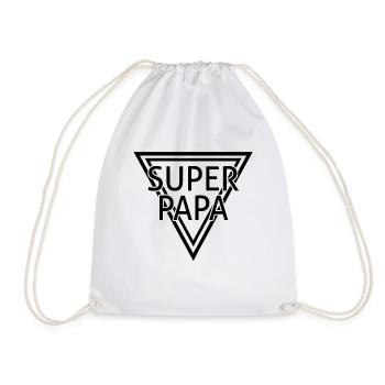 superpapa - Drawstring Bag - white - Front