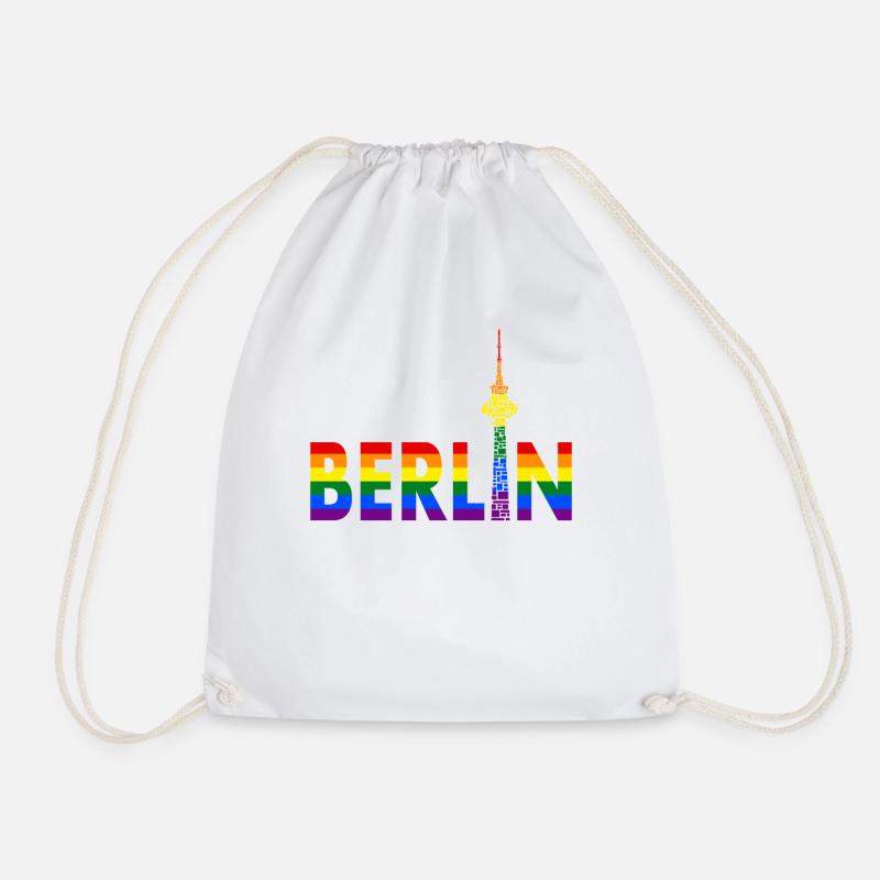 Berlin - Berliner Bär - I Love Berlin - Gay Pride - Turnbeutel - Weiß