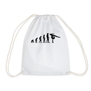 Gymnastin Gymnastics Evolution Gift Ladies - Drawstring Bag - white - Front