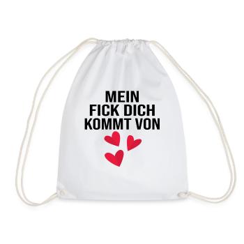 Lustige Sprüche Beleidigungen Sarkasmus - Turnbeutel - Weiß - Vorne