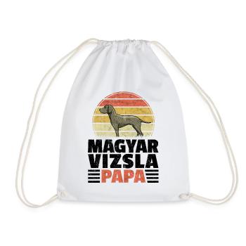 Magyar Vizsla Papa Vorstehhund Geschenk - Turnbeutel - Weiß - Vorne