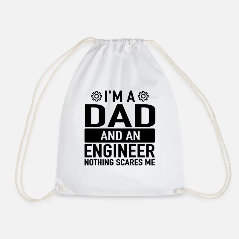 Ingenieur Vater Engineering Engineers Engineer Dad - Turnbeutel - Weiß