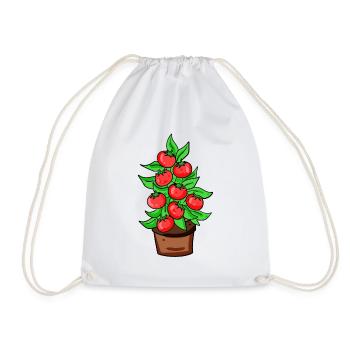 Tomato greenhouse garden gardener - Drawstring Bag - white - Front