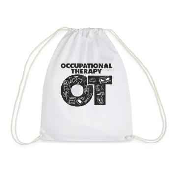 Occupational Therapist Kids Health-Care Worker - Drawstring Bag - white - Front