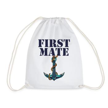 Premier match de Papa Mate - Sac de sport léger - blanc - Devant
