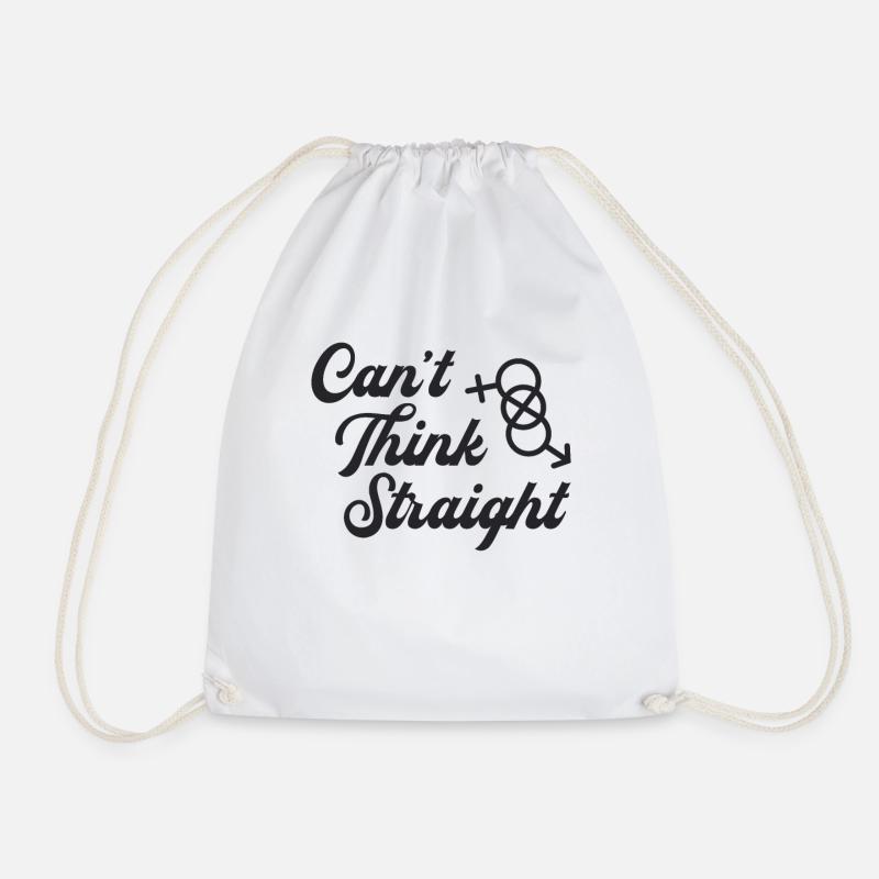 Bisexual Bisexuality Bi Gay Pride Gift Idea - Drawstring Bag - white