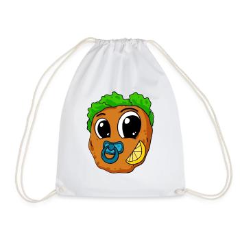 Baby Schnitzel - Drawstring Bag - white - Front
