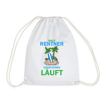Bald Rentner - Turnbeutel - Weiß - Vorne