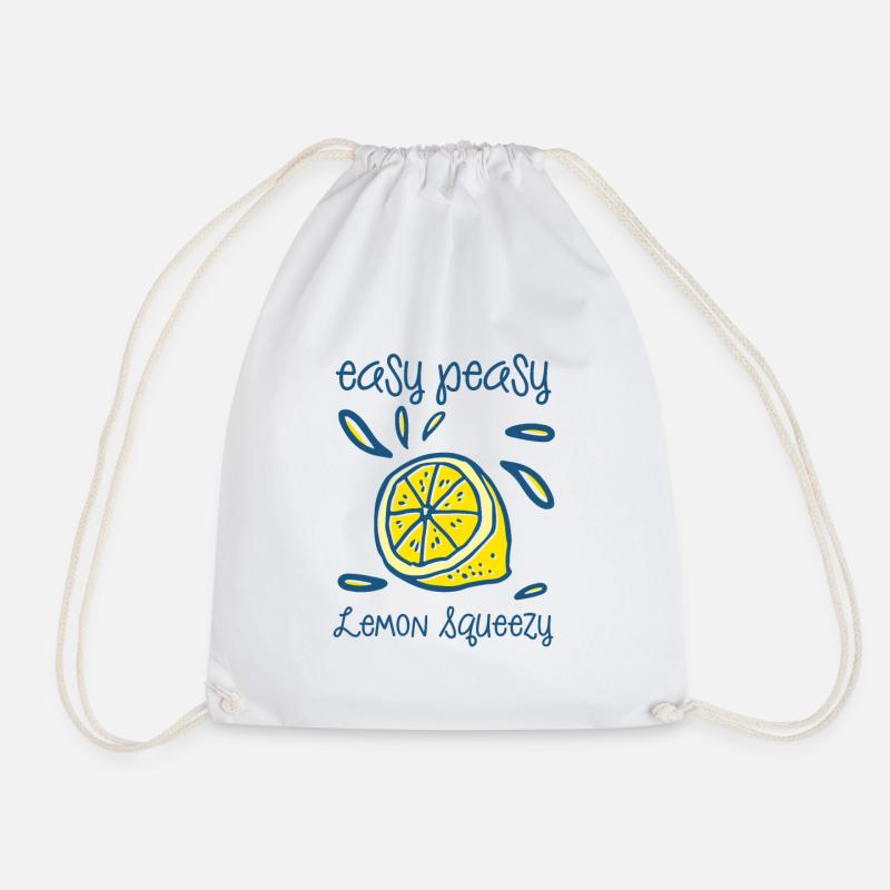 Easy Peasy Lemon Squeezy - Turnbeutel - Weiß