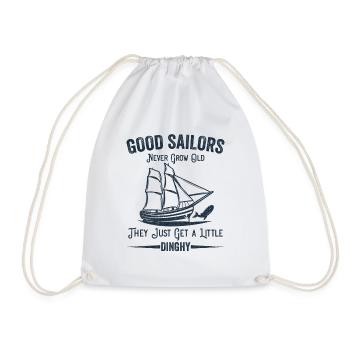 Les bons marins n’ont jamais de vieille citation de voile humoristique - Sac de sport léger - blanc - Devant