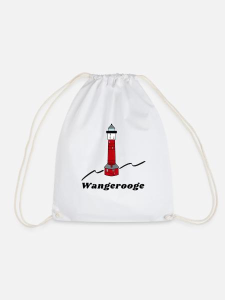 alter Leuchtturm Wangerooge - Turnbeutel - Weiß