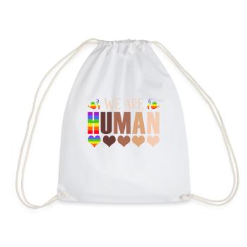 We Are People Juneteenth Black Women Pride - Drawstring Bag - white - Front