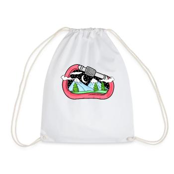 Carabine montagne montagne cadeau alpiniste - Sac de sport léger - blanc - Devant