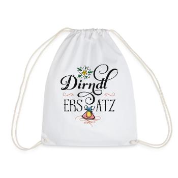 Mei Dirndl Ersatz Tracht Madl Bayern - Turnbeutel - Weiß - Vorne
