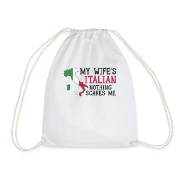 Épouse Italie Italienne Italienne - Sac de sport léger - blanc - Devant
