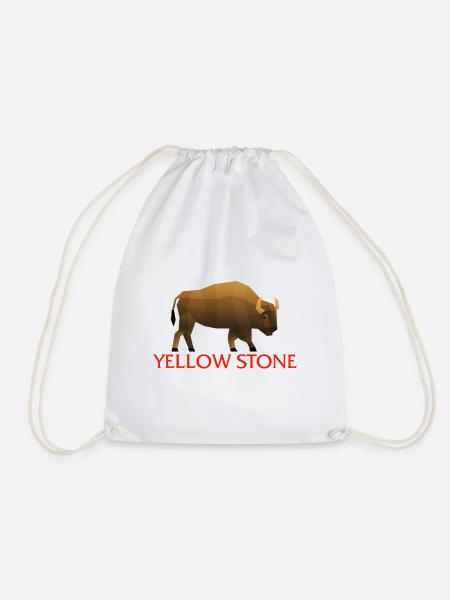 Yellowstone-Nationalpark, Yellowstone National - Turnbeutel - Weiß