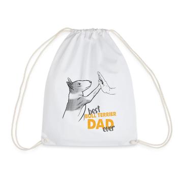 Best Bull Terrier Dad Ever Bull Terrier Papa - Turnbeutel - Weiß - Vorne