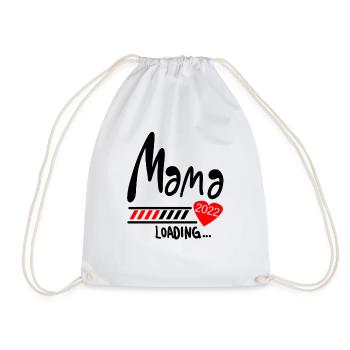Mama Loading 2022 - Turnbeutel - Weiß - Vorne