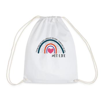 Occupational Therapist Kids Health-Care Worker - Drawstring Bag - white - Front